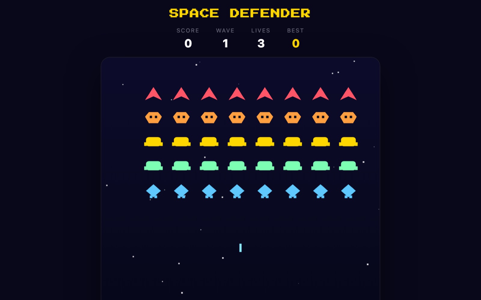 Space Defender screenshot