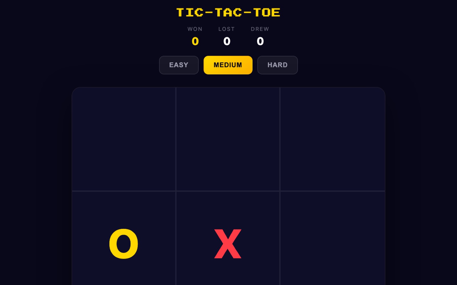 Tic-Tac-Toe screenshot