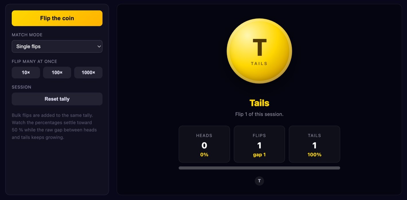 Coin flip screenshot