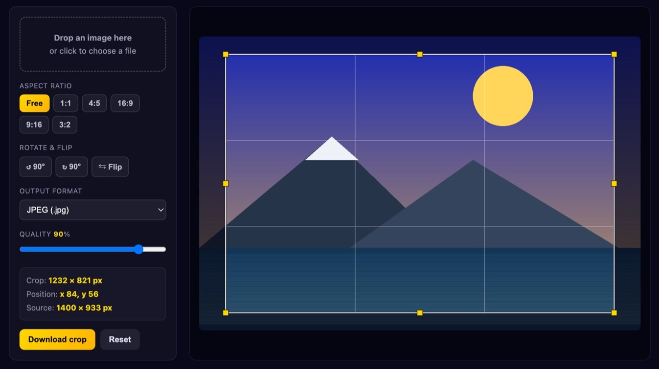 Image cropper screenshot